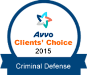 Avvo Clients' Choice Award in Criminal Defense 2015